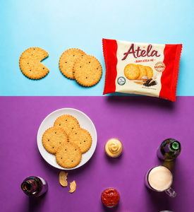 Biscuits au sésame nutritifs, croustillants et faiblement salés, en gros B2B, à prix imbattable, 150g Boîte/Sachet, Faible teneur en glucides, OEM ODM, Durée de conservation 12 mois - Product Image 1