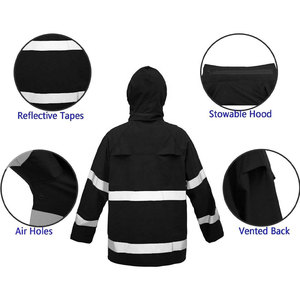 Rain Suit Heavy Duty <b>Waterproof</b> Jacket And Trousers Set For Men Women Outdoor <b>Work</b> Rain Wind Resistant Breathable Com - Product Image 5