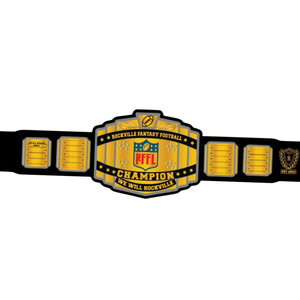 Rockville Fantasy Football Champion Belt RFFL We Will Rockville High Quality Custom Sports Title Belt - Product Image 5