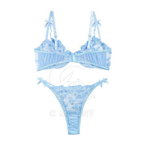Lencería de encaje para mujer, conjunto de lencería transparente, ropa de dormir, lencería elegante, ropa íntima delicada de encaje. - Product Image 2