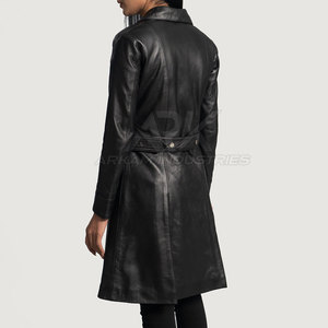 Abrigo de Cuero para Mujer Moderna con Construcción Duradera y Textura Suave para un Estilo Inspirado en las Tendencias de Moda - Product Image 5