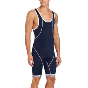 Premium Unisex Wrestling Singlet Sleeveless One Piece <b>Compression</b> Stretch Breathable Quick Dry Lightweight Performance Sports - Product Image 2