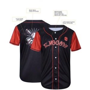 OEM Custom Men's Baseball Jersey Wholesale Plain-Sportswear With Sublimated Blank T Shirts And Hats For Sale - Product Image 5