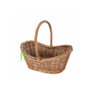 Handmade Heap Wholesome Wicker Eco-Friendly Basket Woven Hanging Storage Bag Shopping Picnic Christmas Decorations Wholesale - Product Image 4