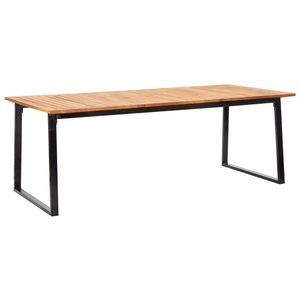 Conjunto de Jardín Blanco Crema Natural Negro - Mesa y Silla - Product Image 2