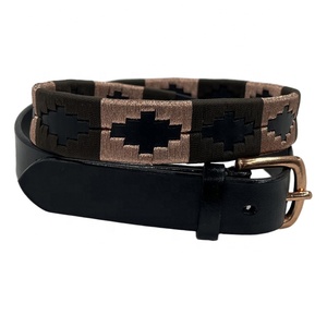 Ceinture en cuir noir de qualité supérieure avec boucle à ardillon pour motards - Product Image 1