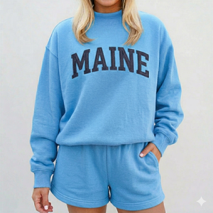 Women <b>Mock</b> <b>Neck</b> <b>Top</b> Styled Shorts Set Warm Cozy Easy Fit Comfortable Daily Wear Modern Clothing - Product Image 1