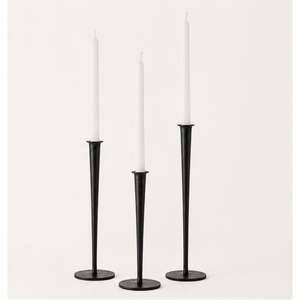 Best Quality Matte <b>Black</b> Iron Taper Candle Holder Set Iron <b>Candlestick</b> Stand for Modern Wedding Table Centerpiece & Home Decor - Product Image 1