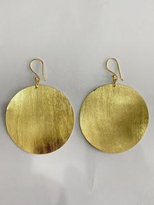 ต่างหูทองเหลืองขนาดใหญ่พิเศษ สไตล์แอฟริกัน คุณภาพพรีเมียม ดีไซน์มีเท็กซ์เจอร์ ราคาขายส่ง - Product Image 5