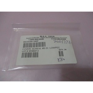 34 M.E.C. Couverture Tech MEC83306-1060P, vis # 8-32 - Équipements et pièces semi-conductrices d'occasion fiables à l'échelle mondiale - Product Image 1