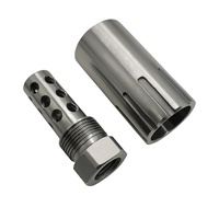 Adaptateur de barillet en laiton usiné CNC de précision, base hexagonale filetée, conception perforée, pompe à engrenages 220V, moteur PLC