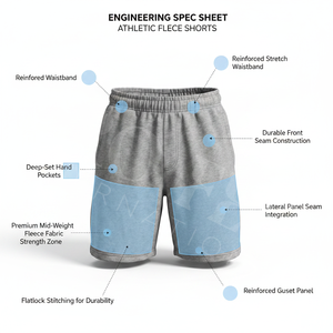 Shorts de sport respirants pour hommes, personnalisables avec logo, haute performance, toutes saisons, sur mesure, vente en gros - Product Image 2