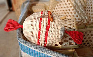 Cestas de Mimbre Natural Hechas a Mano, Cestas Colgantes para Almacenamiento, Sin Recubrimiento, Capacidad de 0.2 kg para Dulces y Chocolates - Product Image 2