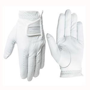 Premium Quality Men Golf Gloves Waterproof Lightweight Fully Customized Sheepskin Sports Hand Grips Adjustable Wrist <b>Strap</b> - Product Image 3