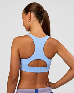 High Quality Women's Custom Hollow Out Back Running Sports <b>Bra</b> Solid Color Yoga Fitness Slim Fit Quick Drying Workout Tank Top - Product Image 2
