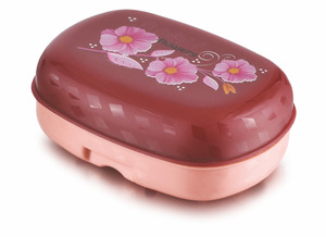 Reliance Plastic Jabonera Moderna de Plástico con Tapa, Diseño de Estrellas, Antideslizante, Accesorio de Baño, Color Rosa, Funciona con Electricidad - Product Image 4
