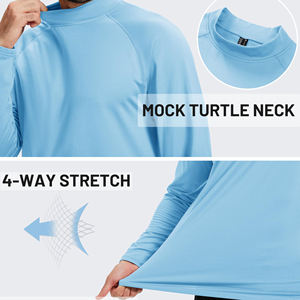 เสื้อผู้ชายคุณภาพสูง เสื้อคอมเพรสชั่นแขนยาวสำหรับออกกำลังกาย ระบายอากาศได้ดี เหมาะสำหรับเล่นกีฬาและออกกำลังกายในยิม - Product Image 3