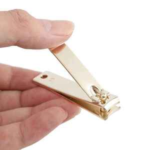 Cortauñas de Acero Inoxidable con Logotipo Personalizado, Herramienta de Manicura y Pedicura, Diseño Simple, Color Dorado - Product Image 2