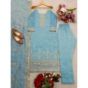 Conjunto de Fiesta para Mujer de Diseñador, Incluye un Hermoso Top y Dupatta para Ocasiones Especiales - Product Image 6