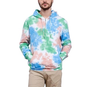 Custom High Quality Tie Dye Men's Terry Hoodie Multi-Color Acid <b>Wash</b> Streetwear Men's Vintage <b>Washed</b> - Product Image 1