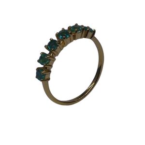 Wedding Wear 925 Sterling <b>Silver</b> Gold Plated Jewelry <b>Emerald</b> Gemstone Women Wear Classic <b>Ring</b> - Product Image 1
