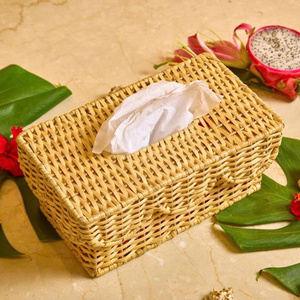 Boîte à mouchoirs en rotin naturel sélectionnée, multi-formes, décorative, organisateur de meubles, du Vietnam, OEM ODM, vente en gros – Indispensable - Product Image 5