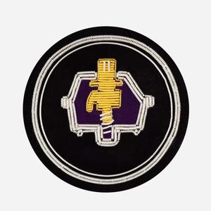 Nuevo distintivo de gorra Bullion con cierre de velcro, insignia de rango dorada personalizada, parches de alambre brillantes en 3D, servicio OEM personalizado - Product Image 5