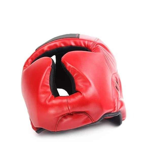 Casque de boxe en cuir PU, protection intégrale du visage, fermeture réglable auto-agrippante, unisexe, pour adulte, vente en gros - Product Image 3