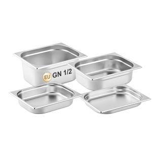 Dịch Vụ Thực Phẩm Sâu Chảo Thêm Dài Thép Không Gỉ Kích Thước 1/2 Phục Vụ Gastronorm Tự Chọn Khay Gn <span class=keywords><strong>Pan</strong></span> - Product Image 1