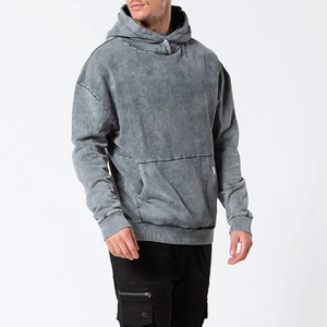 Sudadera con Capucha Unisex Personalizada con Logotipo, Estilo Vintage, Lavado Ácido, Bordada, 100% Algodón Resistente al Desgaste - Product Image 2