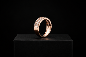 Anillo de Lujo de Plata de Ley 925 con Diamantes Moissanite de Corte Redondo y Baguette, Colección Exclusiva Hip Hop, Nueva Llegada - Product Image 4