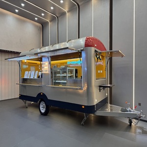 Remorque alimentaire mobile, camion de restauration mobile, chariot à hot-dogs avec grill et friteuse à vendre - Product Image 1