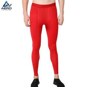Legging de compression confortable de qualité supérieure, nouvelle tendance, couleur rouge unie, taille élastique, longueur intégrale, pour la vente en gros, de fiables fournisseurs - Product Image 1