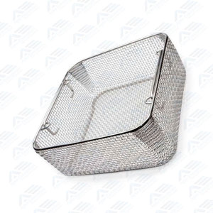 Premium Holloware Sterilization <b>Basket</b> CE Certified Medical Stainless Steel <b>Wire</b> Mesh Tray Manual Surgical Dental Instruments - Product Image 3