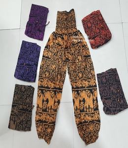 Pijamas estampados de algodón con diseños de elefante de la India pijamas de verano informales estampados de algodón al por mayor pijamas de algodón a la moda - Product Image 1
