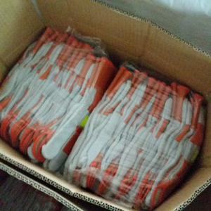 ถุงมือทำงาน เกรด AB หนังวัวแท้ สะท้อนแสงแบบ Hi-viz บุซับในตามสั่ง ถุงมือนิรภัย OEM ยังไม่มีรีวิว - Product Image 6
