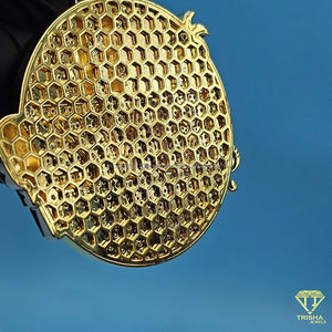 Colgante Redondo Personalizado con Nombre, Diseño de Joyería Hip Hop, Plata de Ley 925 con Diamantes Cultivados en Laboratorio VVS - Product Image 4