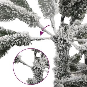Árbol de Navidad Artificial Articulado con 300 Luces LED y Nieve Artificial, 70.9 Pulgadas, Luces Festivas - Product Image 6
