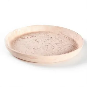 Bol en résine crème polie fait main, design minimaliste pour servir les aliments, usage domestique - Product Image 1