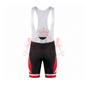 Ensemble maillot et short de cyclisme pour homme, rouge, blanc, noir, manches courtes, fermeture éclair sur le devant, pour adultes - Product Image 5