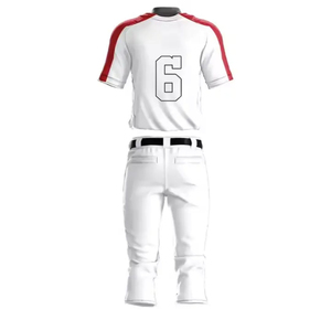 Ensemble d'uniformes de baseball pour adultes de qualité supérieure, imprimé avec le nom et le numéro du joueur, respirant, anti-UV, 100% polyester, taille adulte - Product Image 4