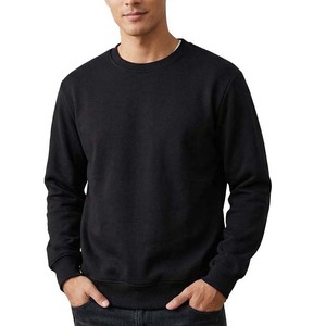 Sweat-shirt à col rond pour homme de qualité supérieure, 370 GSM, en molleton de coton lourd, fabricant de vêtements en gros OEM, exportateur de Sialkot - Product Image 1