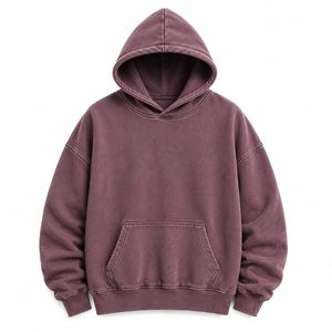 Sudadera con Capucha Oversize Premium de Felpa Pesada Lavada, Estilo Casual Urbano Unisex con Bolsillo Canguro, Ideal para Invierno - Product Image 5