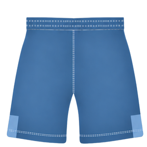Ensemble short et maillot de rugby bleu acier et blanc, manches courtes, col en V, motif géométrique, uniforme d'équipe personnalisé, respirant, pour entraînement sportif - Product Image 6
