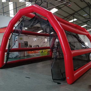 Manufacturer Inflatable Baseball Batting <b>Cage</b> Sports Training Tunnel Netted Practice Booth Custom Advertising Display Price - Product Image 4