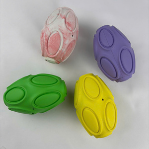Juguetes Masticables de Silicona Coloridos para Perros, Diseño Sólido, Duraderos, Pelota de Juego para Interiores, Estilo Adorable, para Todas las Estaciones - Product Image 3
