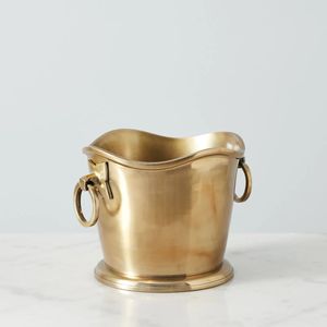 Seau à glace décoratif en laiton avec poignées pour réceptions de mariage, hôtels, restaurants, bars, accessoires de service de boissons - Product Image 4