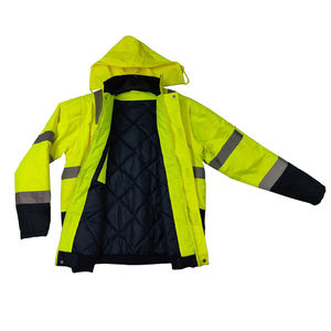 Ropa de Seguridad Industrial de Alta Visibilidad a Precio Económico, Chaqueta de Trabajo de Poliéster Impermeable con Visibilidad Nocturna, Clase 2 - Product Image 4