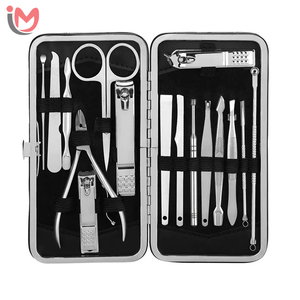 Professional Multi-function Stainless Steel Manicure <b>Pedicure</b> <b>Set</b> Cuticle Nipper Cutter Clipper Toenails Natural Leather Box OEM - Product Image 4