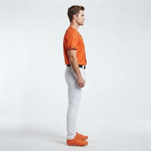 Maillot de baseball personnalisé en coton 100 % pour sublimation, haute qualité, respirant, uniforme d'équipe pour hommes, fermeture boutonnée sur le devant à manches longues - Product Image 4